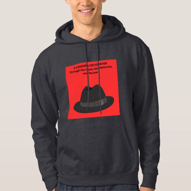 EN LEGEND LEVS FÖR EVIGT HOODIE (Framsida)