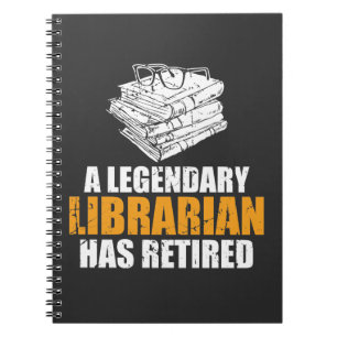 En legendarisk bibliotekarie har avgått pensionen anteckningsbok