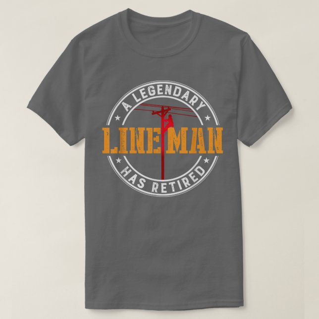 En legendary Lineman har återvänt till Pension L T Shirt (Design framsida)