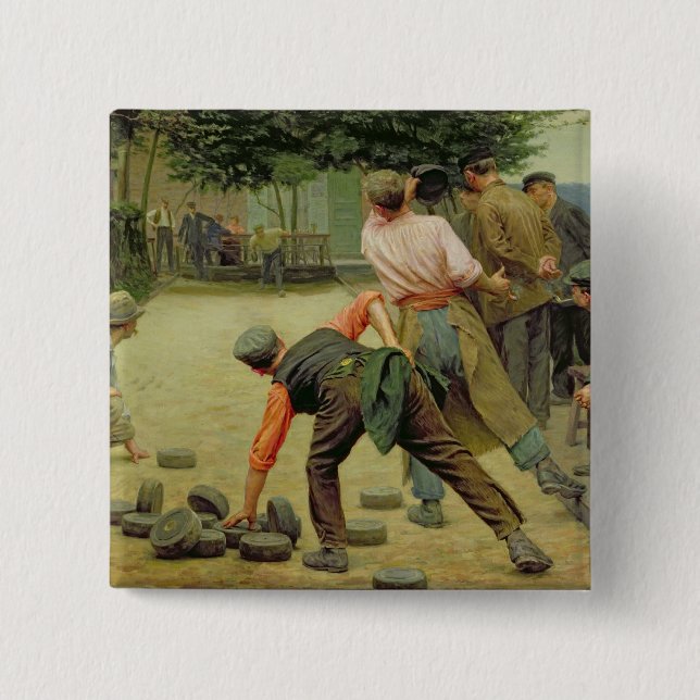 En lek av Bourles i Flanders, 1911 Knapp (Framsida)