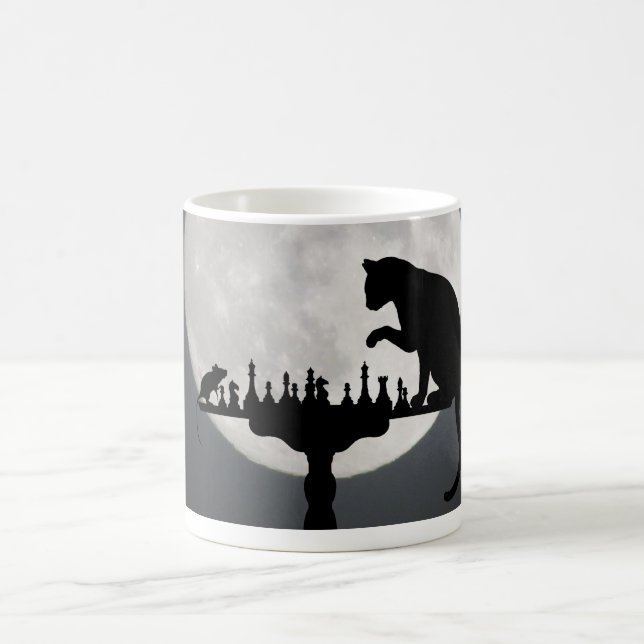En Lek av Katt och Mus Kaffemugg (Center)