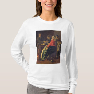 En lek av kort t-shirt