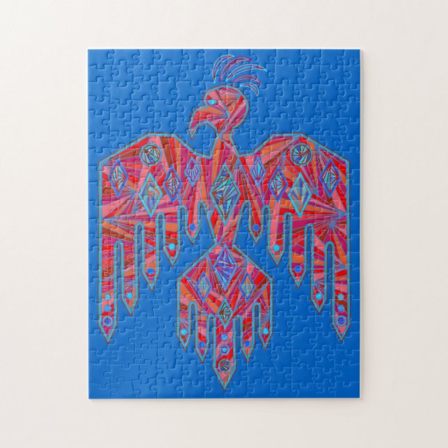 En lek för indianThunderbirdpussel Pussel (Vertikal)