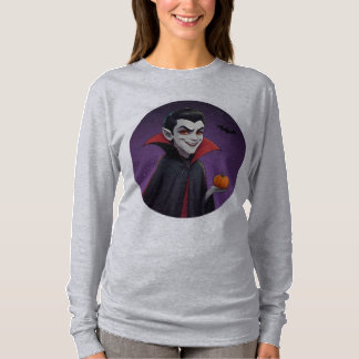 En lekfull Halloween Vampire-temaskjorta perf T Shirt