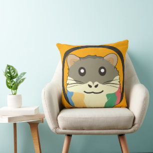 En lekfull och rolig hamster kudde