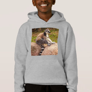en lemur från Madagaskar på hoodie T Shirt