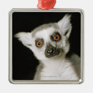 En lemur. julgransprydnad metall