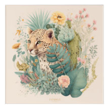 En leopard bakom bush-anpassningsbarna