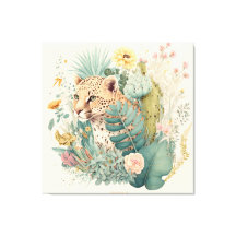 En leopard bakom bush-anpassningsbarna