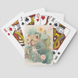 En leopard bakom bush-anpassningsbarna casinokort