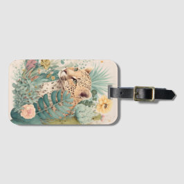 En leopard bakom busken bagagebricka