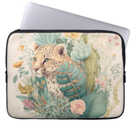 En leopard bakom busken laptop fodral
