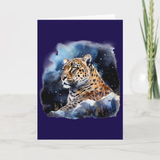En leopard på natten Kort #1