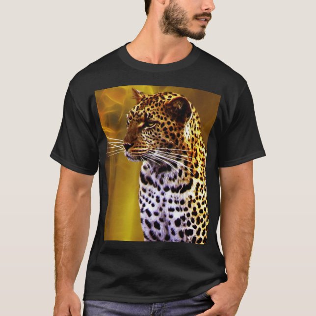 En leopard Stance Tee Shirt (Framsida)