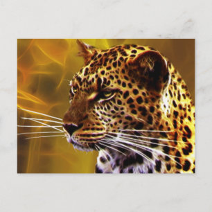 En leopard Stance Vykort