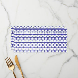 En levande blå himmel med spridda vita moln. meny