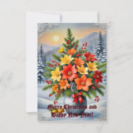 En levande blomma arrangemang inbjudningar