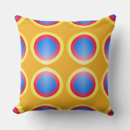 En levande, färgstark, klassisk väv med mönster-de kudde