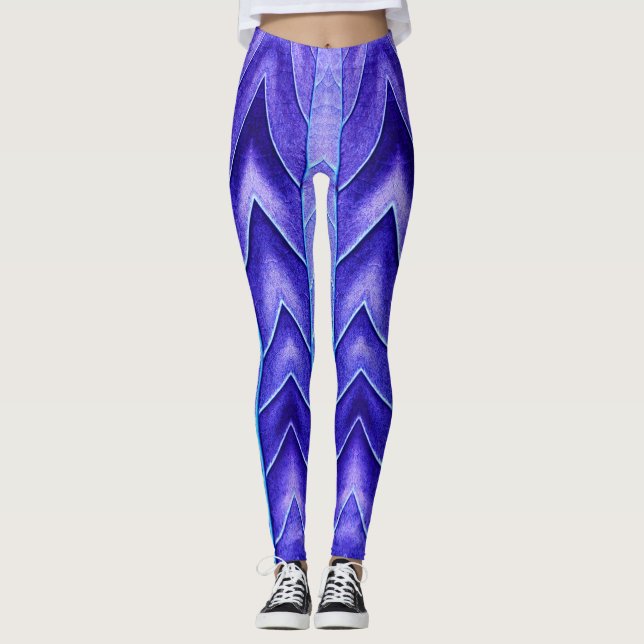 En levande lila "Ratti_Kreativ_Arts" Legg Leggings (Framsida)