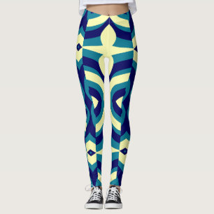 En levande multifärgad "Ratti_Kreativ_Arts" Leggin Leggings