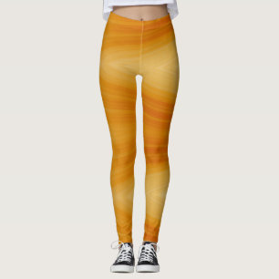 En levande orange färg "Ratti_Kreativ_Arts" Leggi Leggings