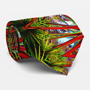 En levande tropisk exotisk modern Abstrakt Slips