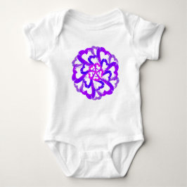 En Lila Blommar Heart Baby Bodykostym T Shirt