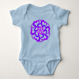 En Lila Blommar Heart Baby Bodykostym T Shirt