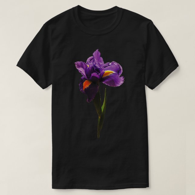 En Lila Iris T Shirt (Design framsida)