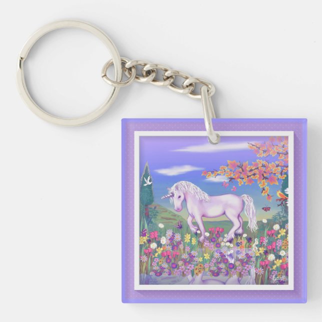 En Lila Paradise Keychain (Framsidan)
