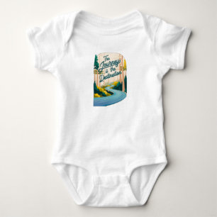 En lindrande väg genom en skog t shirt