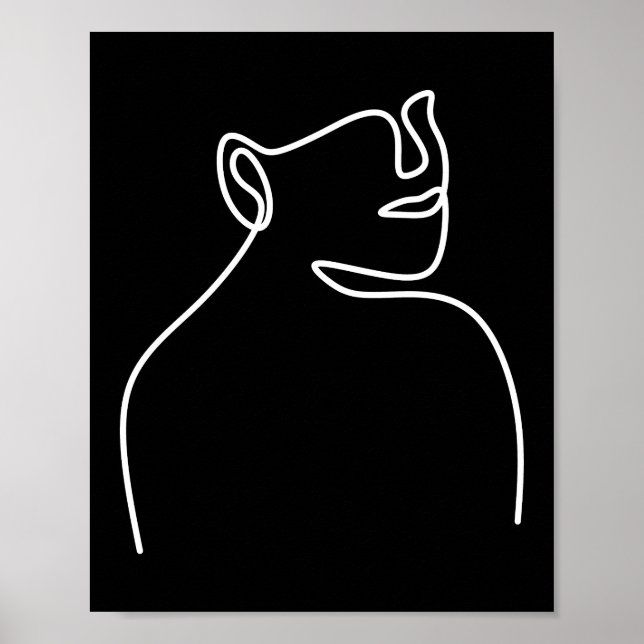 En linjär digital konst poster (Framsidan)