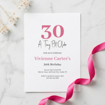 En lite äldre rosa 30-årsfest