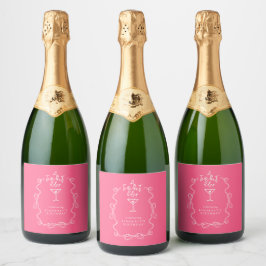 En lite äldre rosa handritad Martini födelsedagsla