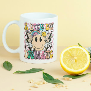 En lite dramatisk rolig funky slogan mugg