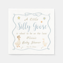 En lite dum gåunge-babyshower pappersservett