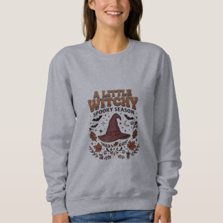 En lite häxliknande vintage halloweenhatt för häxo t shirt
