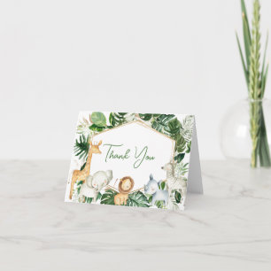 En lite vild en baby shower tackkort