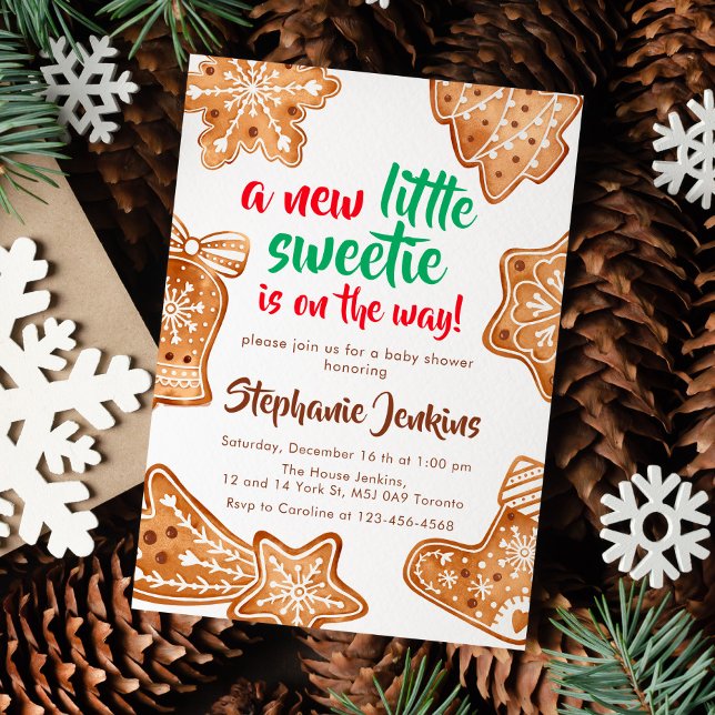 En liten älskling är på väg att få en babyskugga. inbjudningar (Skapare uppladdad)