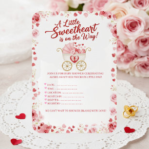 En liten älskling är på väg - Baby Shower Inbjudningar