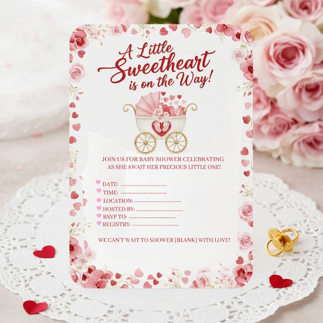 En liten älskling är på väg - Baby Shower Inbjudningar (Skapare uppladdad)