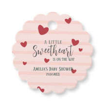 En liten älskling av valentinhjärtan, babydusch