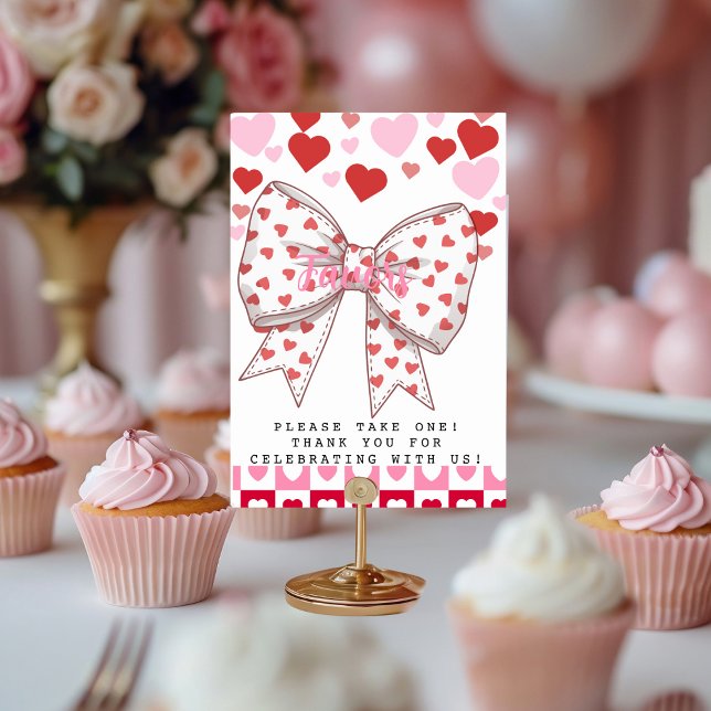 En liten älskling Favors Bordsnummer (A Little Sweetheart Favors Table Number)