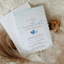 En liten älskling Valentine Baby Shower Inbjudan