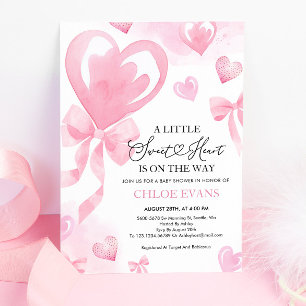 En liten älskling Valentine Baby Shower Inbjudningar