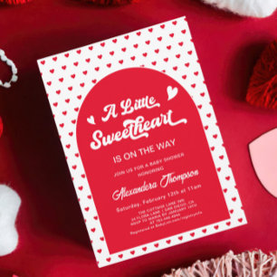En liten älskling Valentine Baby Shower-Neutralt Inbjudningar