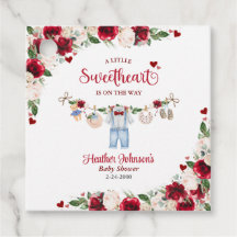 En liten älskling Valentine Boy Baby Shower