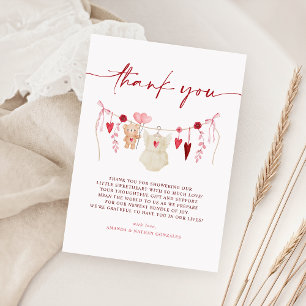 En liten älskling Valentines babyskor Tack Kort