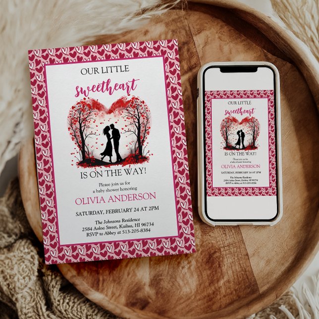 En Liten Älskling Valentinsfest  Inbjudningar (Skapare uppladdad)