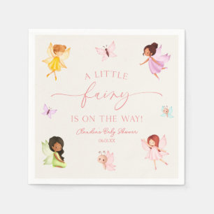 En liten älv är på väg! Baby Shower Pappersservett